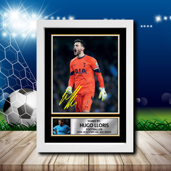Hugo Lloris 2 Signed Autographed Footballers Star Poster Print Framed Merch Gift Hugo Lloris 2 Signed Autographed Footballers Star Poster Print Framed Merch Gift