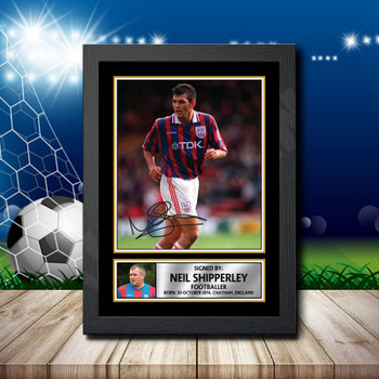 Neil Shipperley Signed Autographed Footballers Star Poster Print Framed Merch Gift Neil Shipperley Signed Autographed Footballers Star Poster Print Framed Merch Gift