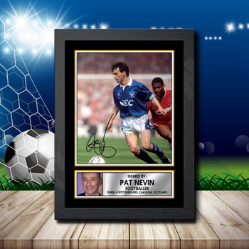 Pat Nevin Signed Autographed Footballers Star Poster Print Framed Merch Gift Pat Nevin Signed Autographed Footballers Star Poster Print Framed Merch Gift