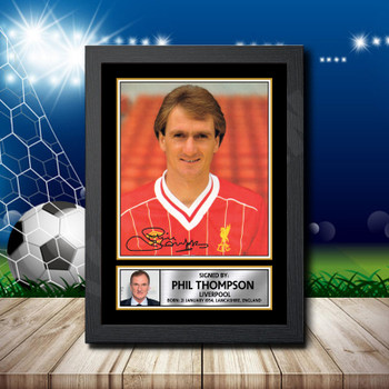 Phil Thompson 1 Signed Autographed Footballers Star Poster Print Framed Merch Gift Phil Thompson 1 Signed Autographed Footballers Star Poster Print Framed Merch Gift