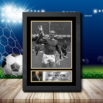 Ray Wilson Signed Autographed Footballers Star Poster Print Framed Merch Gift Ray Wilson Signed Autographed Footballers Star Poster Print Framed Merch Gift