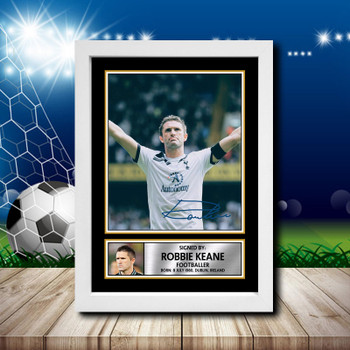 Robbie Keane Signed Autographed Footballers Star Poster Print Framed Merch Gift Robbie Keane Signed Autographed Footballers Star Poster Print Framed Merch Gift