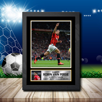 Robin Van Persie 1 Signed Autographed Footballers Star Poster Print Framed Merch Gift Robin Van Persie 1 Signed Autographed Footballers Star Poster Print Framed Merch Gift