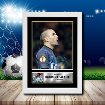 Rodrigo Palacio Signed Autographed Footballers Star Poster Print Framed Merch Gift Rodrigo Palacio Signed Autographed Footballers Star Poster Print Framed Merch Gift
