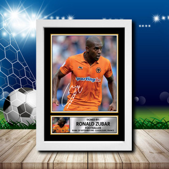 Ronald Zubar 2 Signed Autographed Footballers Star Poster Print Framed Merch Gift Ronald Zubar 2 Signed Autographed Footballers Star Poster Print Framed Merch Gift