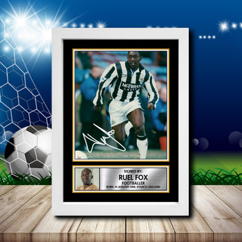 Ruel Fox 1 Signed Autographed Footballers Star Poster Print Framed Merch Gift Ruel Fox 1 Signed Autographed Footballers Star Poster Print Framed Merch Gift
