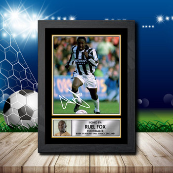 Ruel Fox 2 Signed Autographed Footballers Star Poster Print Framed Merch Gift Ruel Fox 2 Signed Autographed Footballers Star Poster Print Framed Merch Gift