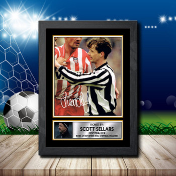 Scott Sellars 1 Signed Autographed Footballers Star Poster Print Framed Merch Gift