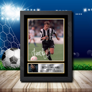 Scott Sellars 2 Signed Autographed Footballers Star Poster Print Framed Merch Gift