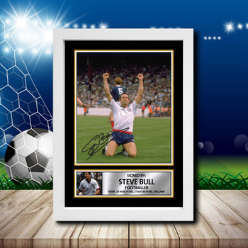 Steve Bull Signed Autographed Footballers Star Poster Print Framed Merch Gift Steve Bull Signed Autographed Footballers Star Poster Print Framed Merch Gift