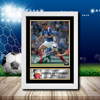 Svetoslav Todorov 2 Signed Autographed Footballers Star Poster Print Framed Merch Gift Svetoslav Todorov 2 Signed Autographed Footballers Star Poster Print Framed Merch Gift