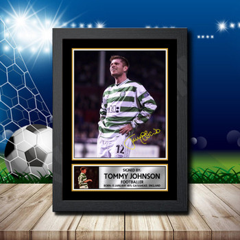 Tommy Johnson Signed Autographed Footballers Star Poster Print Framed Merch Gift Tommy Johnson Signed Autographed Footballers Star Poster Print Framed Merch Gift