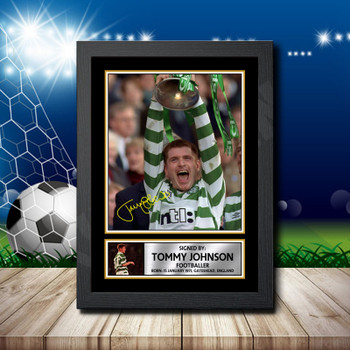 Tommy Johnson 2 Signed Autographed Footballers Star Poster Print Framed Merch Gift Tommy Johnson 2 Signed Autographed Footballers Star Poster Print Framed Merch Gift
