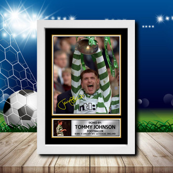 Tommy Johnson 2 Signed Autographed Footballers Star Poster Print Framed Merch Gift Tommy Johnson 2 Signed Autographed Footballers Star Poster Print Framed Merch Gift
