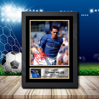 Tommy Miller 2 Signed Autographed Footballers Star Poster Print Framed Merch Gift Tommy Miller 2 Signed Autographed Footballers Star Poster Print Framed Merch Gift