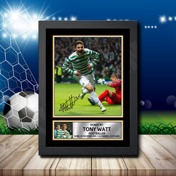 Tony Watt Signed Autographed Footballers Star Poster Print Framed Merch Gift