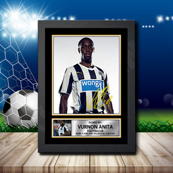 Vurnon Anita 1 Signed Autographed Footballers Star Poster Print Framed Merch Gift Vurnon Anita 1 Signed Autographed Footballers Star Poster Print Framed Merch Gift
