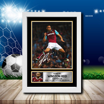 Winston Reid 1 Signed Autographed Footballers Star Poster Print Framed Merch Gift