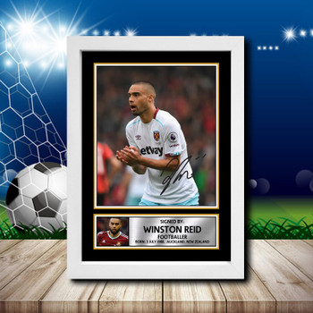 Winston Reid 2 Signed Autographed Footballers Star Poster Print Framed Merch Gift Winston Reid 2 Signed Autographed Footballers Star Poster Print Framed Merch Gift