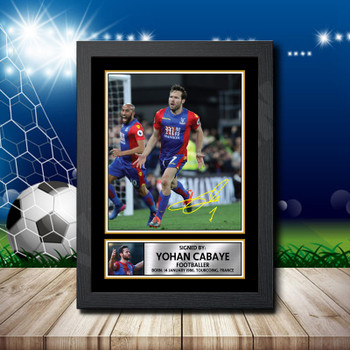 Yohan Cabaye Signed Autographed Footballers Star Poster Print Framed Merch Gift Yohan Cabaye Signed Autographed Footballers Star Poster Print Framed Merch Gift