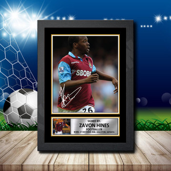 Zavon Hines 1 Signed Autographed Footballers Star Poster Print Framed Merch Gift Zavon Hines 1 Signed Autographed Footballers Star Poster Print Framed Merch Gift