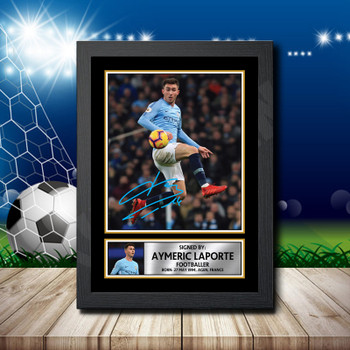 Aymeric Laporte 3 Signed Autographed Footballers Star Poster Print Framed Merch Gift Aymeric Laporte 3 Signed Autographed Footballers Star Poster Print Framed Merch Gift