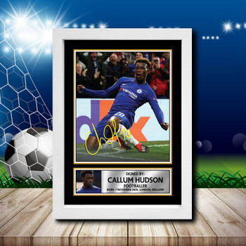 Callum Hudson Signed Autographed Footballers Star Poster Print Framed Merch Gift Callum Hudson Signed Autographed Footballers Star Poster Print Framed Merch Gift