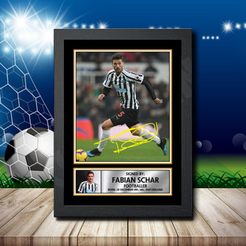 Fabian SchãR Signed Autographed Footballers Star Poster Print Framed Merch Gift Fabian SchãR Signed Autographed Footballers Star Poster Print Framed Merch Gift
