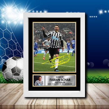 Fabian SchãR 2 Signed Autographed Footballers Star Poster Print Framed Merch Gift Fabian SchãR 2 Signed Autographed Footballers Star Poster Print Framed Merch Gift