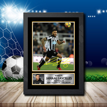 Jamaal Lascelles 2 Signed Autographed Footballers Star Poster Print Framed Merch Gift Jamaal Lascelles 2 Signed Autographed Footballers Star Poster Print Framed Merch Gift