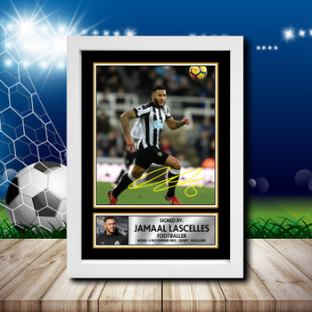 Jamaal Lascelles 2 Signed Autographed Footballers Star Poster Print Framed Merch Gift Jamaal Lascelles 2 Signed Autographed Footballers Star Poster Print Framed Merch Gift