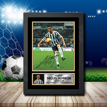 Miguel AlmirãN 2 Signed Autographed Footballers Star Poster Print Framed Merch Gift Miguel AlmirãN 2 Signed Autographed Footballers Star Poster Print Framed Merch Gift
