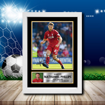 Nathaniel Phillips 2 Signed Autographed Footballers Star Poster Print Framed Merch Gift Nathaniel Phillips 2 Signed Autographed Footballers Star Poster Print Framed Merch Gift