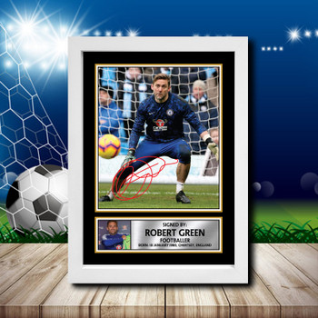 Rob Green Signed Autographed Footballers Star Poster Print Framed Merch Gift