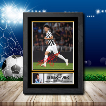 Sung-Yueng 2 Signed Autographed Footballers Star Poster Print Framed Merch Gift