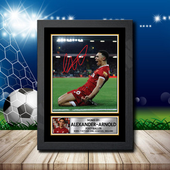 Trent Alexander-Arnold 2 Signed Autographed Footballers Star Poster Print Framed Merch Gift Trent Alexander-Arnold 2 Signed Autographed Footballers Star Poster Print Framed Merch Gift