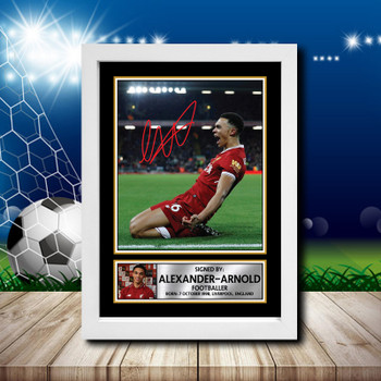 Trent Alexander-Arnold 2 Signed Autographed Footballers Star Poster Print Framed Merch Gift Trent Alexander-Arnold 2 Signed Autographed Footballers Star Poster Print Framed Merch Gift