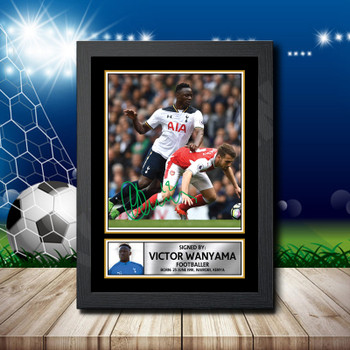 Victor Wanyama 2 Signed Autographed Footballers Star Poster Print Framed Merch Gift Victor Wanyama 2 Signed Autographed Footballers Star Poster Print Framed Merch Gift