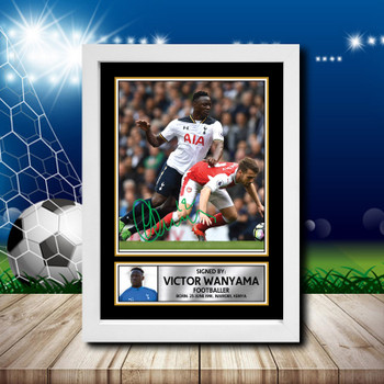 Victor Wanyama 2 Signed Autographed Footballers Star Poster Print Framed Merch Gift Victor Wanyama 2 Signed Autographed Footballers Star Poster Print Framed Merch Gift