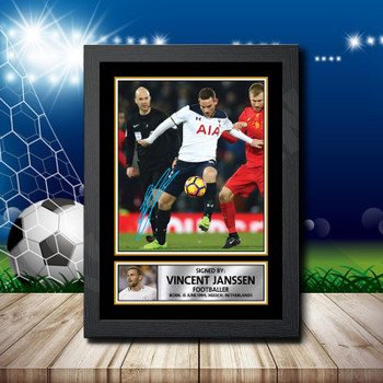 Vincent Janssen Signed Autographed Footballers Star Poster Print Framed Merch Gift