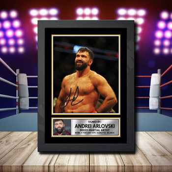 Andrei Arlovski Signed Autographed Ufc Star Poster Print Framed Merch Gift