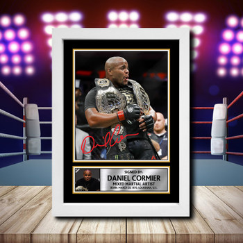Daniel Cormier Signed Autographed Ufc Star Poster Print Framed Merch Gift Daniel Cormier Signed Autographed Ufc Star Poster Print Framed Merch Gift