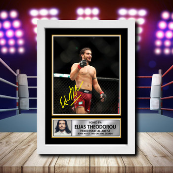 Elias Theodorou Signed Autographed Ufc Star Poster Print Framed Merch Gift