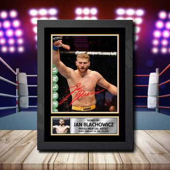 Jan Blachowicz 2 Signed Autographed Ufc Star Poster Print Framed Merch Gift Jan Blachowicz 2 Signed Autographed Ufc Star Poster Print Framed Merch Gift