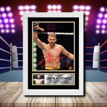 Jan Blachowicz 2 Signed Autographed Ufc Star Poster Print Framed Merch Gift Jan Blachowicz 2 Signed Autographed Ufc Star Poster Print Framed Merch Gift