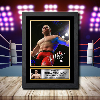 Misha Cirkunov 2 Signed Autographed Ufc Star Poster Print Framed Merch Gift