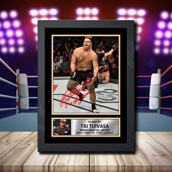 Tai Tuivasa 2 Signed Autographed Ufc Star Poster Print Framed Merch Gift