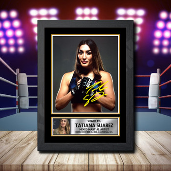 Tatiana Suarez 2 Signed Autographed Ufc Star Poster Print Framed Merch Gift Tatiana Suarez 2 Signed Autographed Ufc Star Poster Print Framed Merch Gift