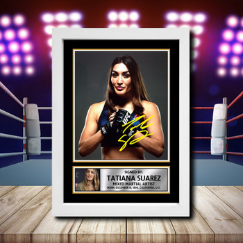 Tatiana Suarez 2 Signed Autographed Ufc Star Poster Print Framed Merch Gift Tatiana Suarez 2 Signed Autographed Ufc Star Poster Print Framed Merch Gift