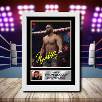 Tyron Woodley 2 Signed Autographed Ufc Star Poster Print Framed Merch Gift Tyron Woodley 2 Signed Autographed Ufc Star Poster Print Framed Merch Gift